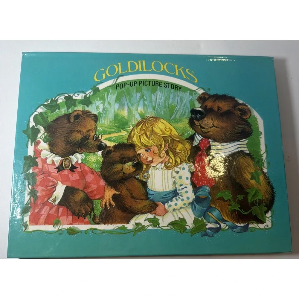 Vintage Brown Watson Pop-Up Story Books – Fairy Tale Lot Of 5 HC Czechoslovakia